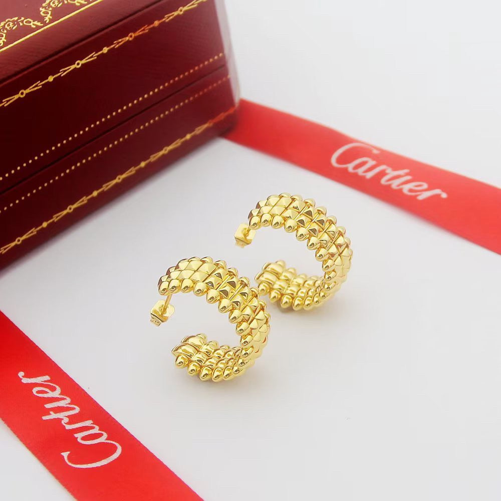 [AuraEcho]CLASH 9.2MM DOUBLE ROW EARRINGS