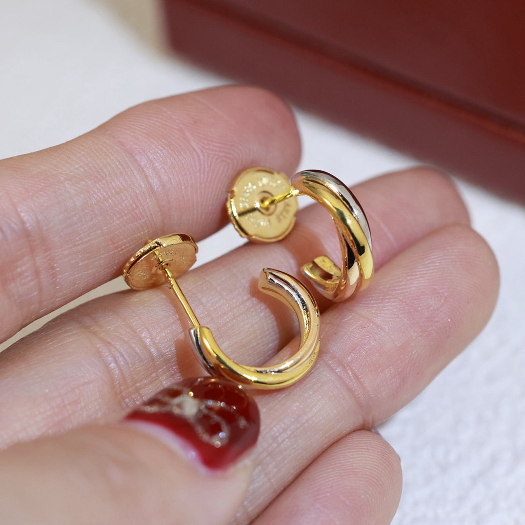 [AuraEcho]TRINITY ON DIAMOND MINI EARRINGS