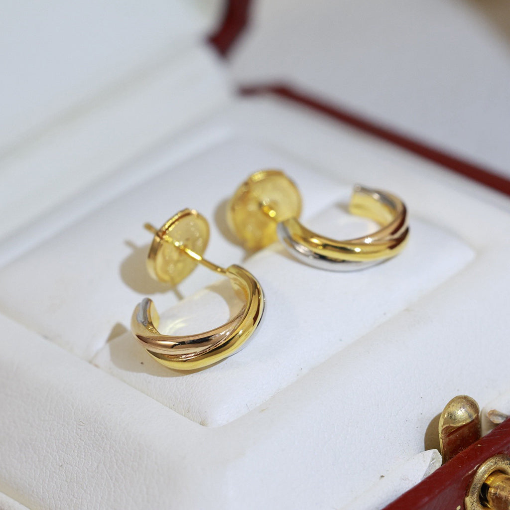 [AuraEcho]TRINITY ON DIAMOND MINI EARRINGS