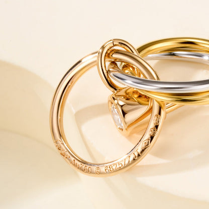 [AuraEcho]TRINITY ON DIAMOND  EARRINGS
