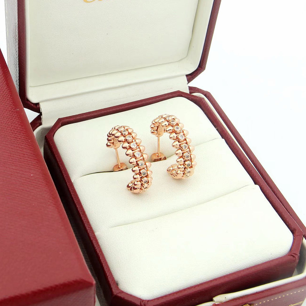 [AuraEcho]CLASH FULL DIAMOND MEDIUM EARRINGS