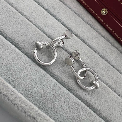[AuraEcho]JUSTE NO DIAMOND DOUBLE EARRINGS
