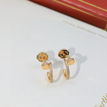 [AuraEcho]JUSTE FULL DIAMOND DOUBLE EARRINGS