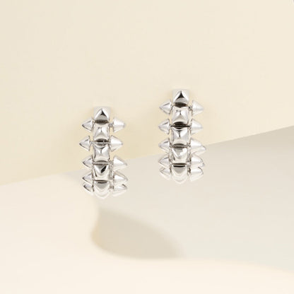[AuraEcho]CLASH MINI HOOP EARRINGS