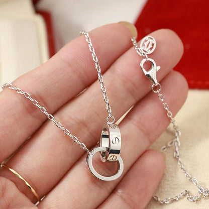 [AuraEcho]LOVE DOUBLE RING NECKLACE
