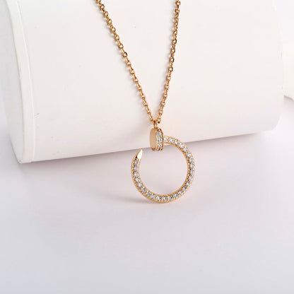 [AuraEcho]JUSTE NECKLACE FULL DIAMOND