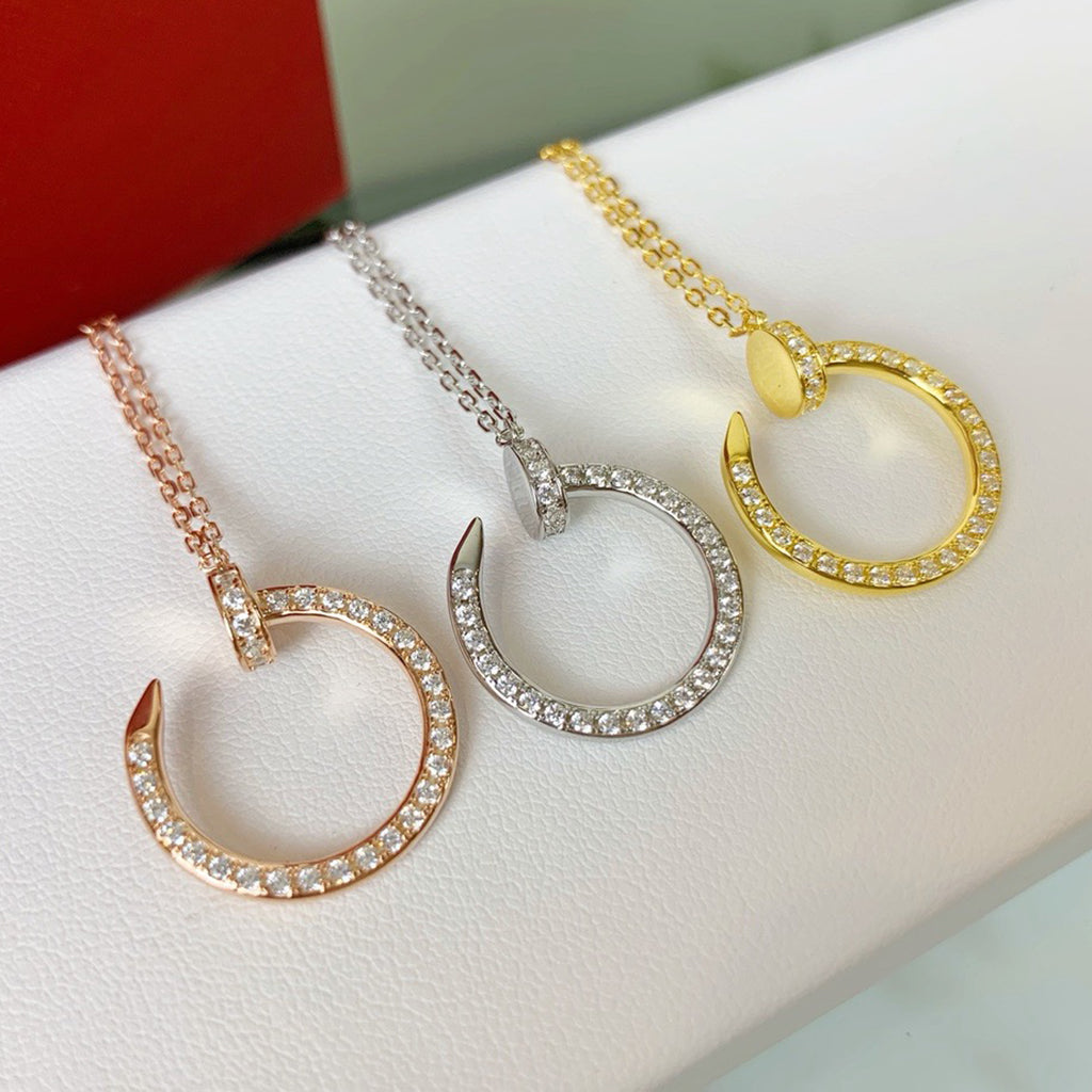 [AuraEcho]JUSTE NECKLACE FULL DIAMOND