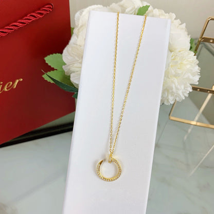 [AuraEcho]JUSTE NECKLACE FULL DIAMOND