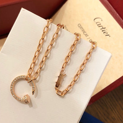 [AuraEcho]JUSTE NECKLACE FULL DIAMONDS