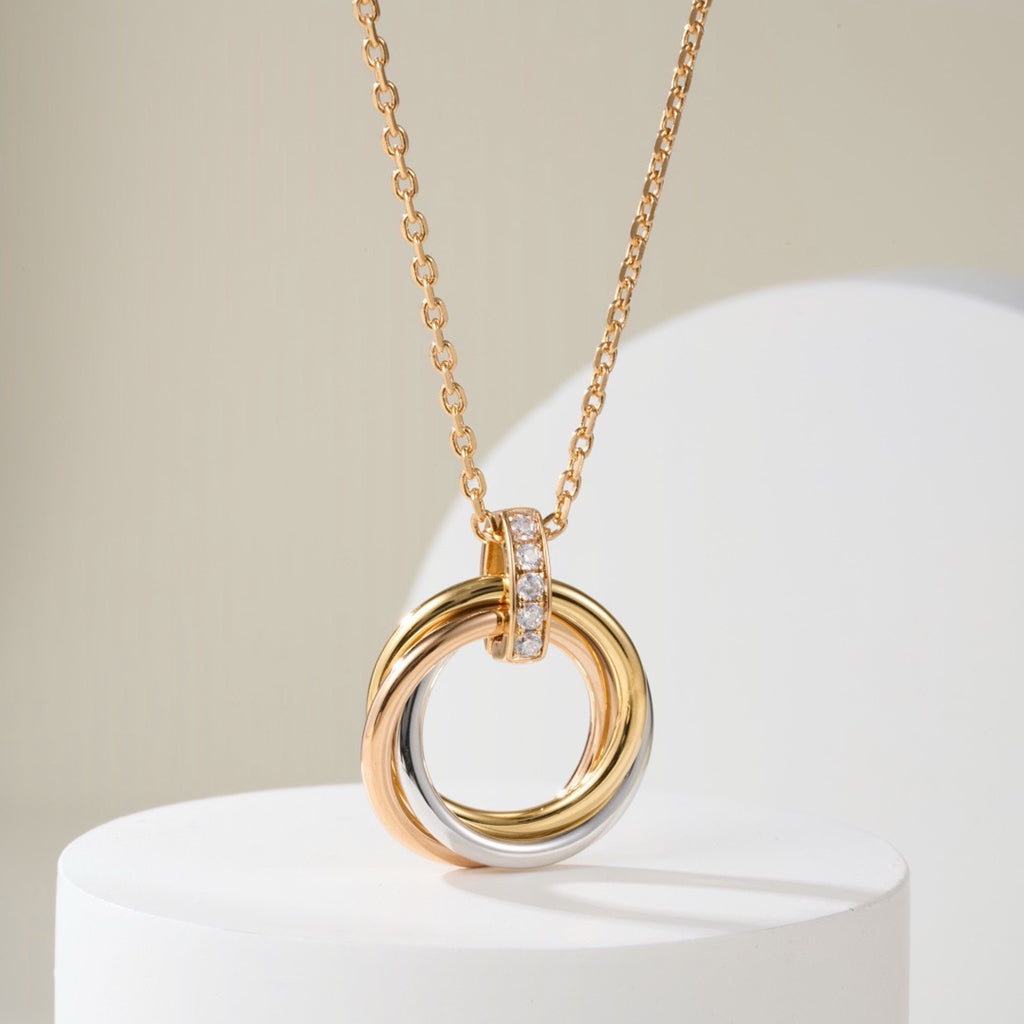 [AuraEcho]TRINITY MEDIUM  DIAMONDS NECKLACE
