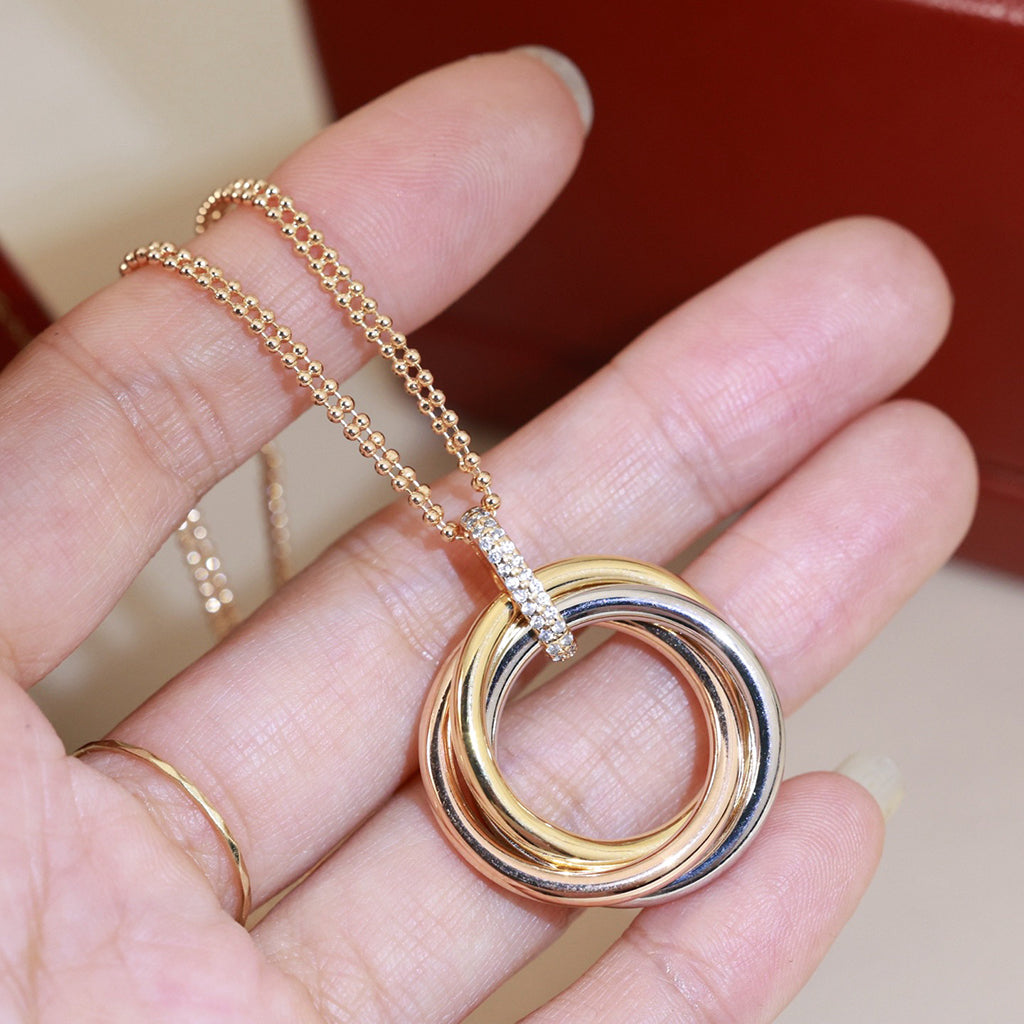 [AuraEcho]TRINITY MEDIUM  DIAMONDS NECKLACE