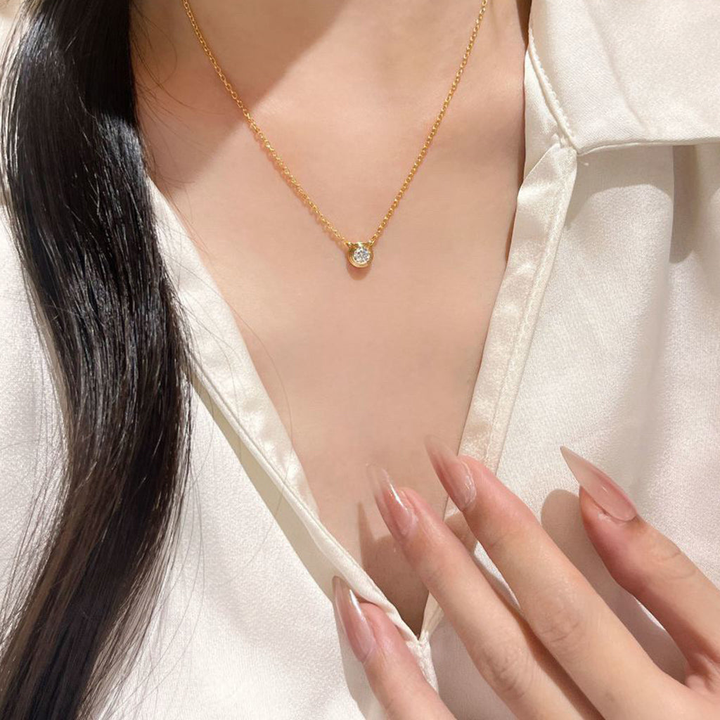 [AuraEcho]DAMOUR DIAMOND NECKLACE
