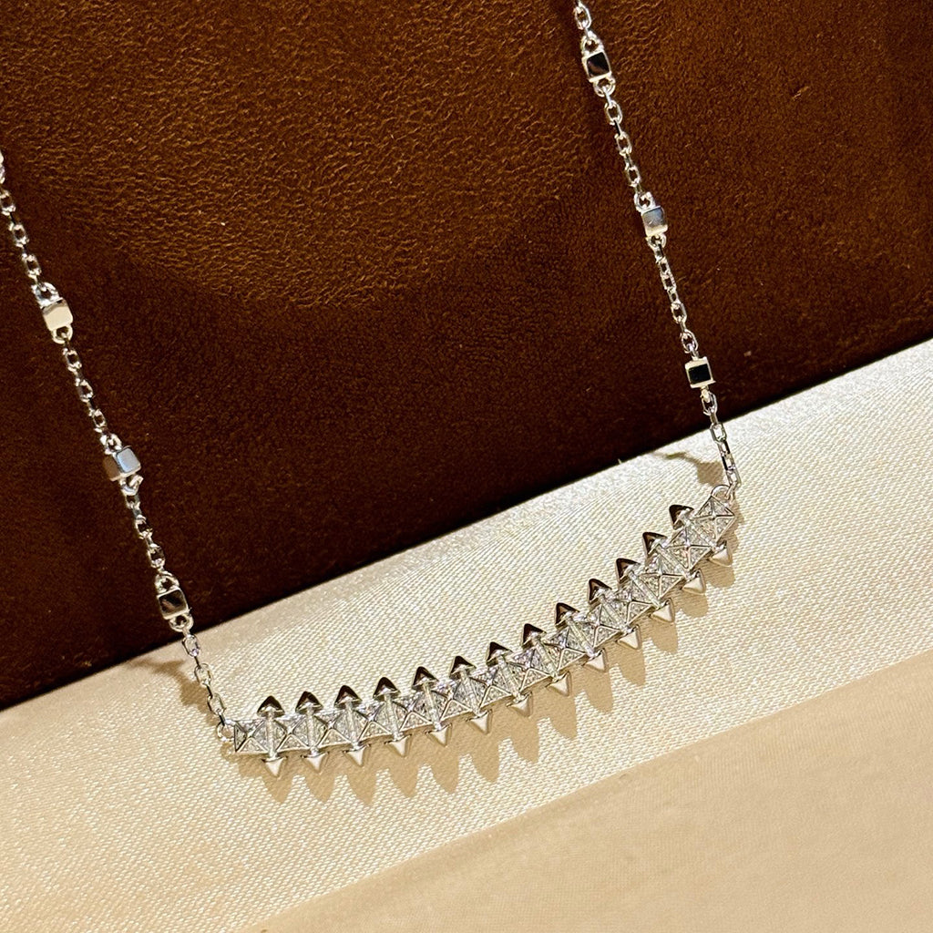 [AuraEcho]CLASH  SMALL FULL DIAMOND NECKLACE