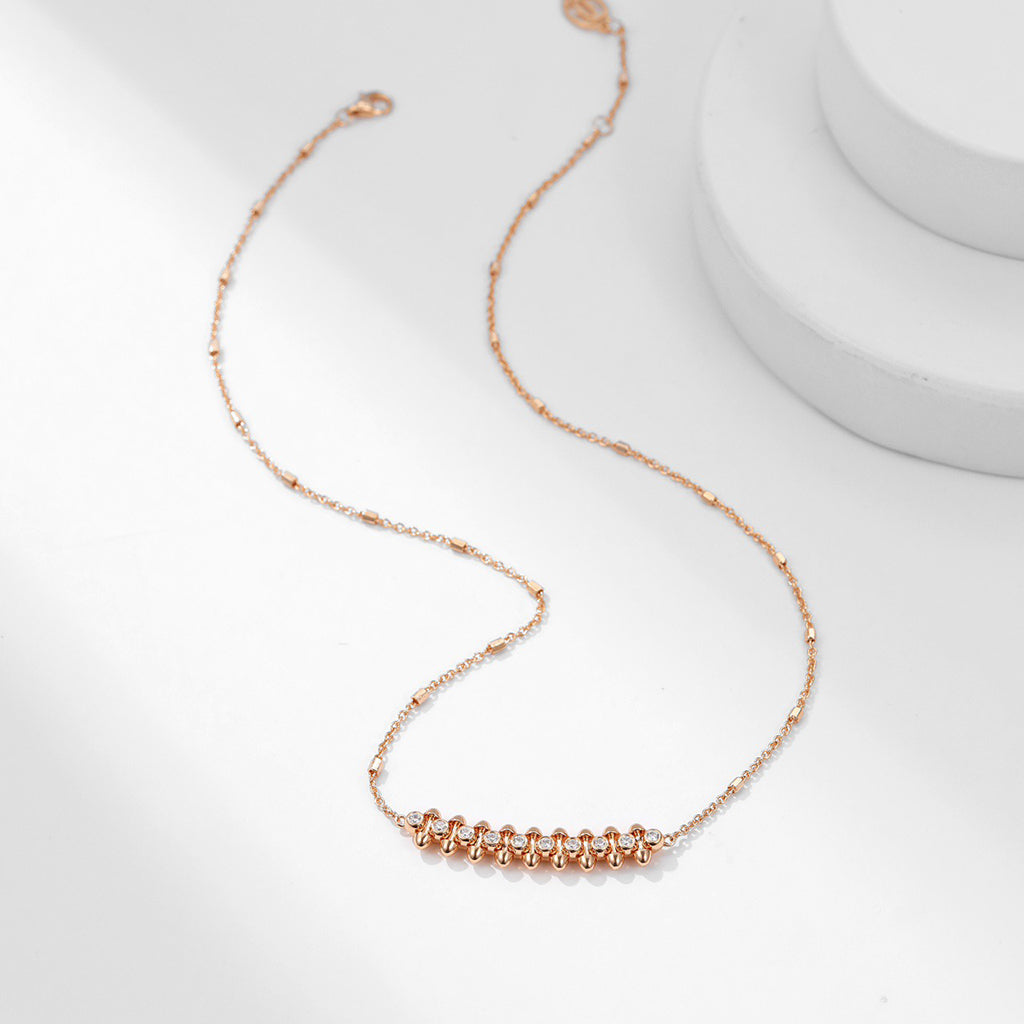 [AuraEcho]CLASH  MEDIUM DIAMOND NECKLACE