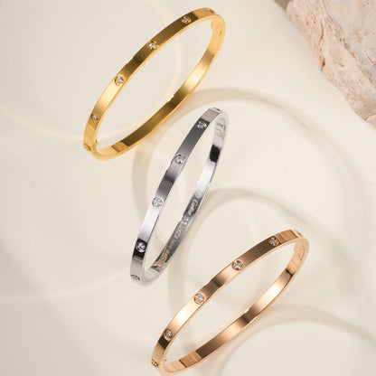 [AuraEcho]LOVE BRACELET 3.65MM 10 DIAMONDS