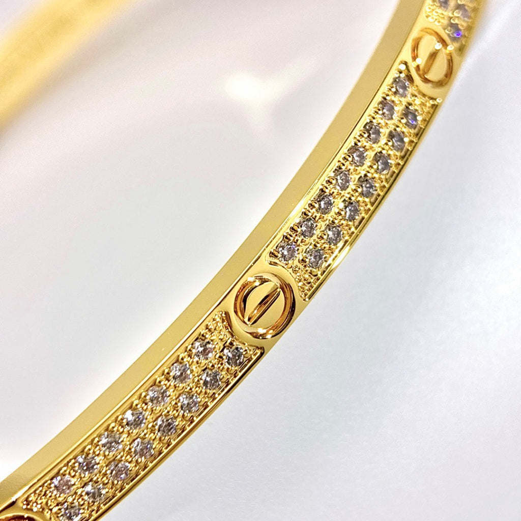 [AuraEcho]LOVE BRACELET 3.65MM DIAMOND-PAVED