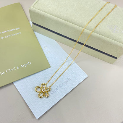 [AuraEcho]FLOWERLACE NECKLACE 5 DIAMONDS