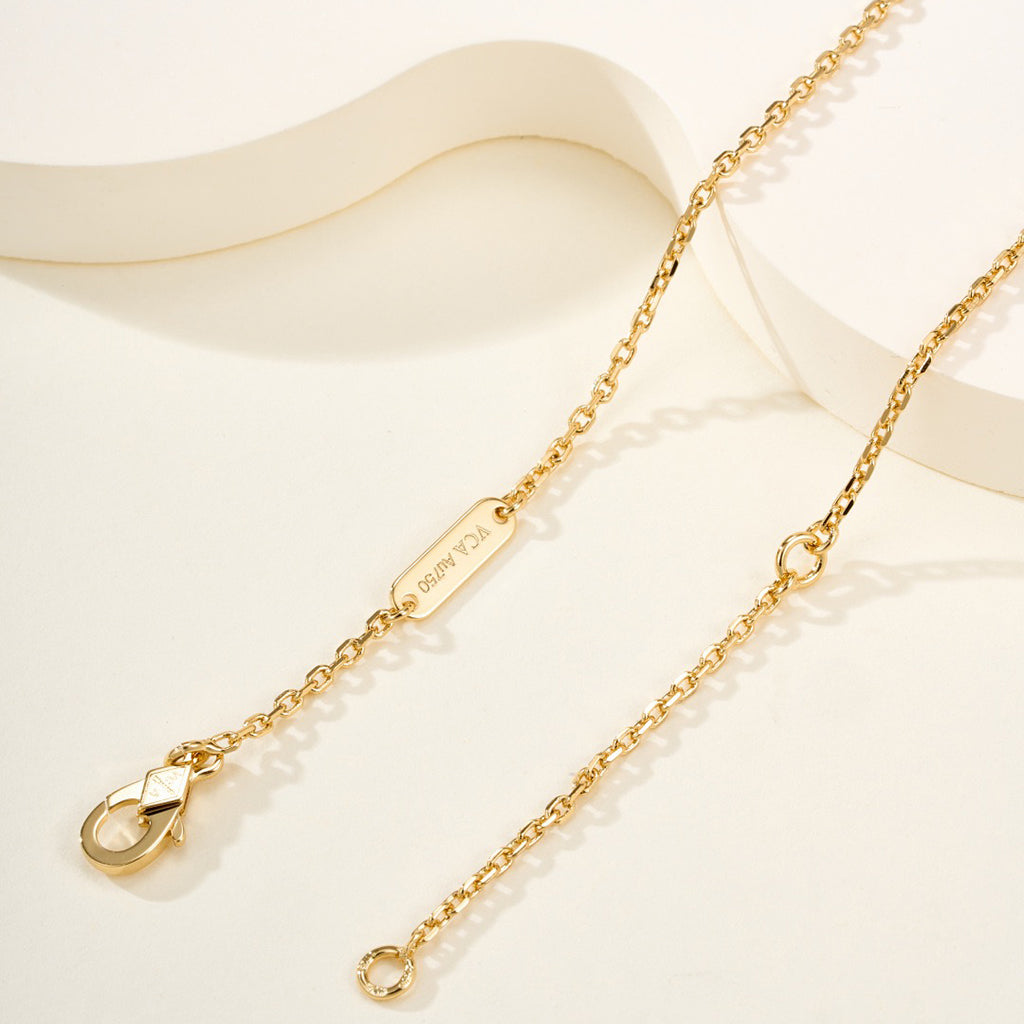 [AuraEcho]FLOWERLACE NECKLACE 5 DIAMONDS