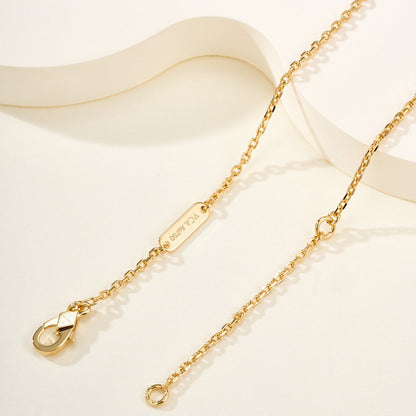 [AuraEcho]FLOWERLACE NECKLACE 5 DIAMONDS