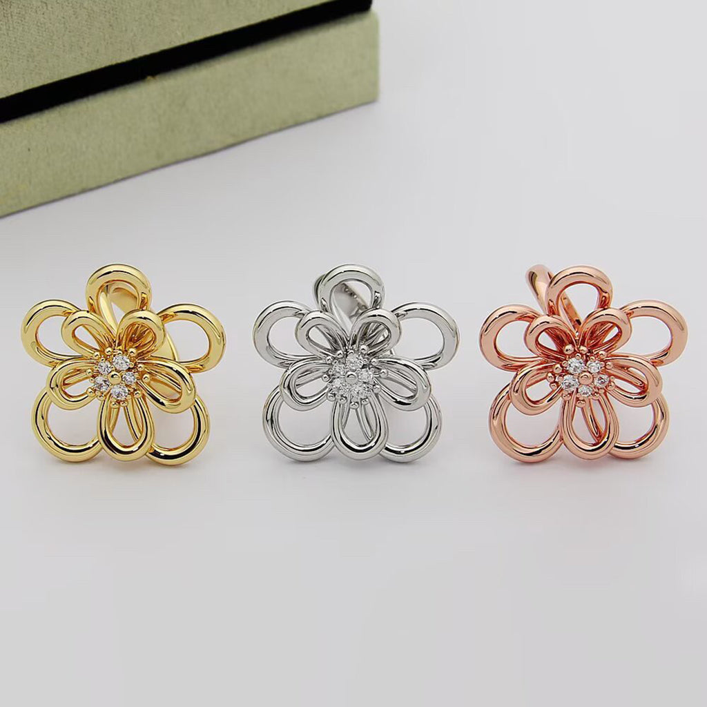 [AuraEcho] FLOWERLACE RING 5 DIAMONDS