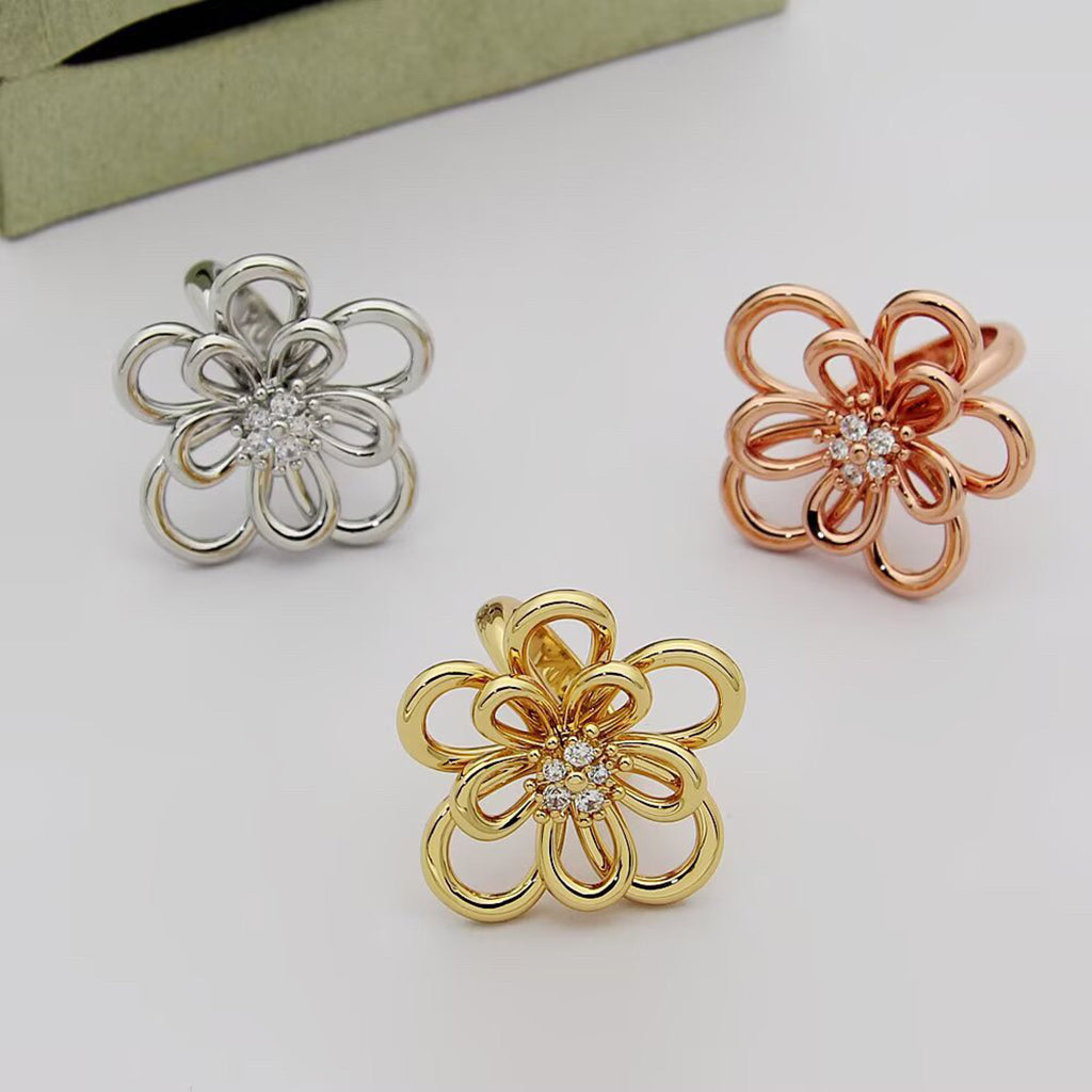 [AuraEcho] FLOWERLACE RING 5 DIAMONDS