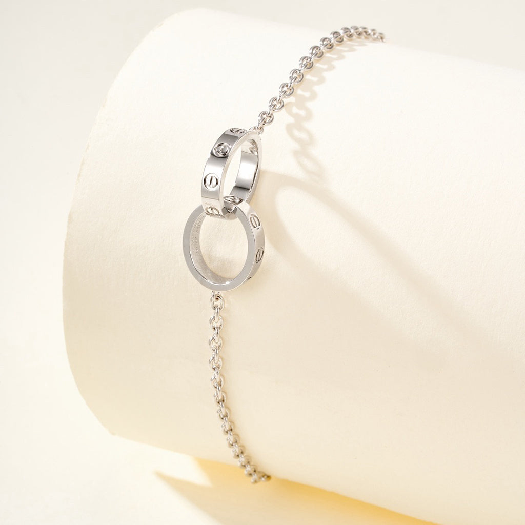 [AuraEcho]LOVE BRACELET DOUBLE RING