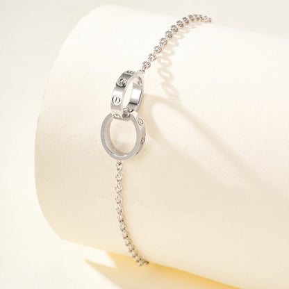 [AuraEcho]LOVE BRACELET DOUBLE RING