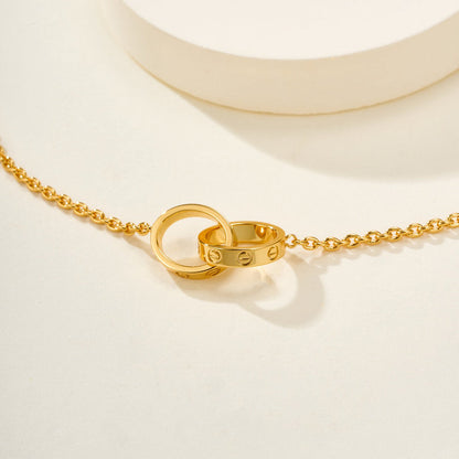 [AuraEcho]LOVE BRACELET DOUBLE RING