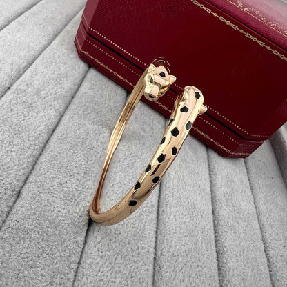 [AuraEcho]PANTHERE DOUBLE HEADED OPEN BRACELET