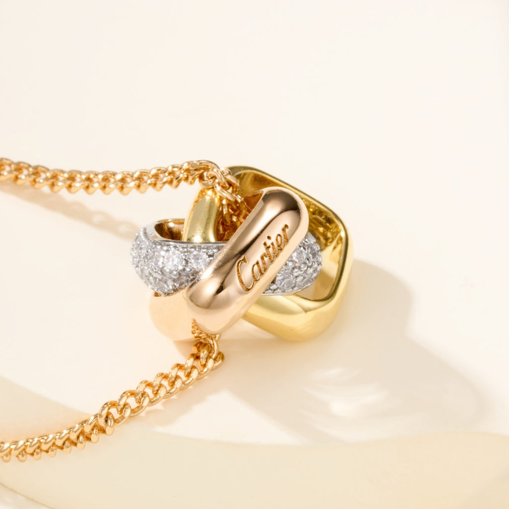 [AuraEcho]TRINITY CUSHION NECKLACE COLLECTION