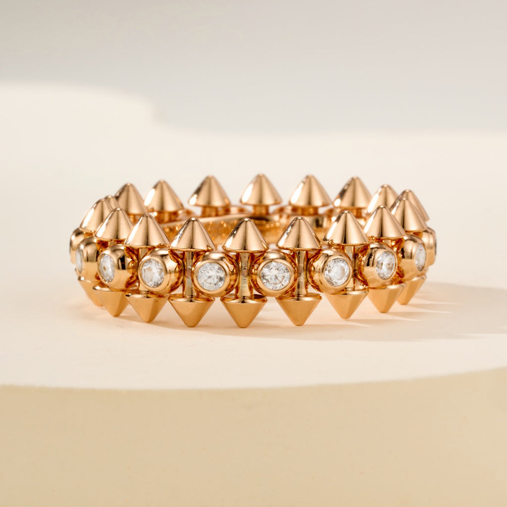 [AuraEcho]CLASH 6.8MM DIAMOND MEDIUM RING
