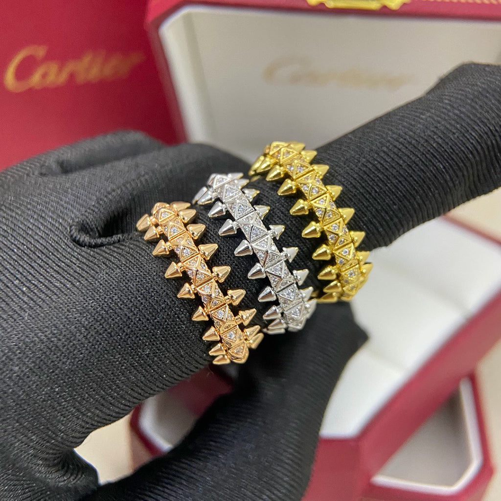 [AuraEcho]CLASH 6.4MM SMALL FULL DIAMOND RING