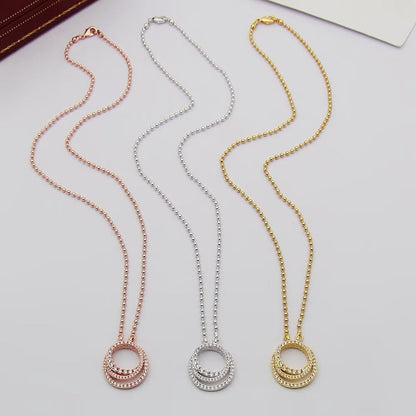 [AuraEcho]ETINCELLE  FULL DIAMOND NECKLACE
