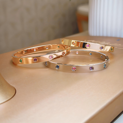 [AuraEcho]2026 RAINBOW LOVE BRACELET 6.1MM  10 DIAMONDS