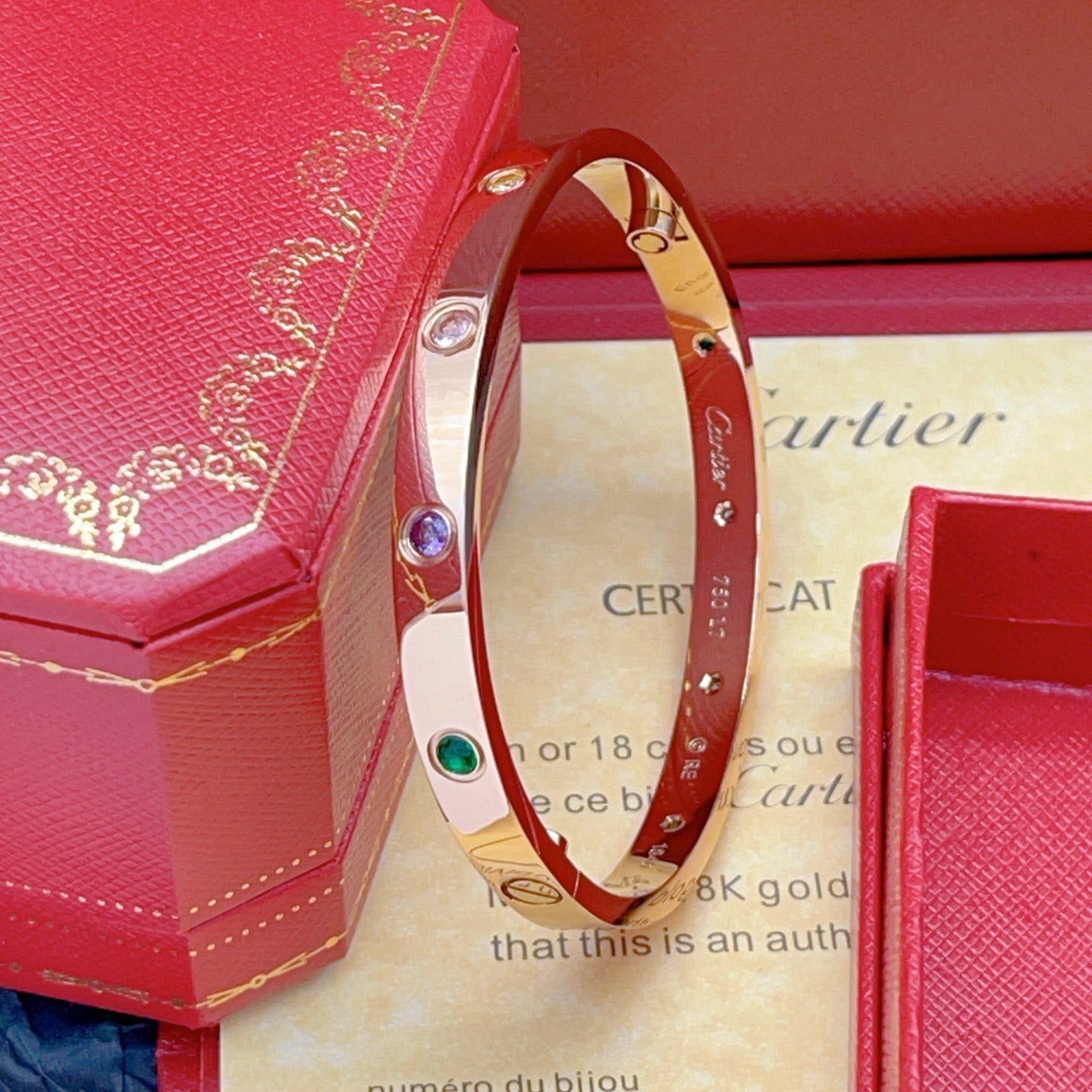 [AuraEcho]2026 RAINBOW LOVE BRACELET 6.1MM  10 DIAMONDS