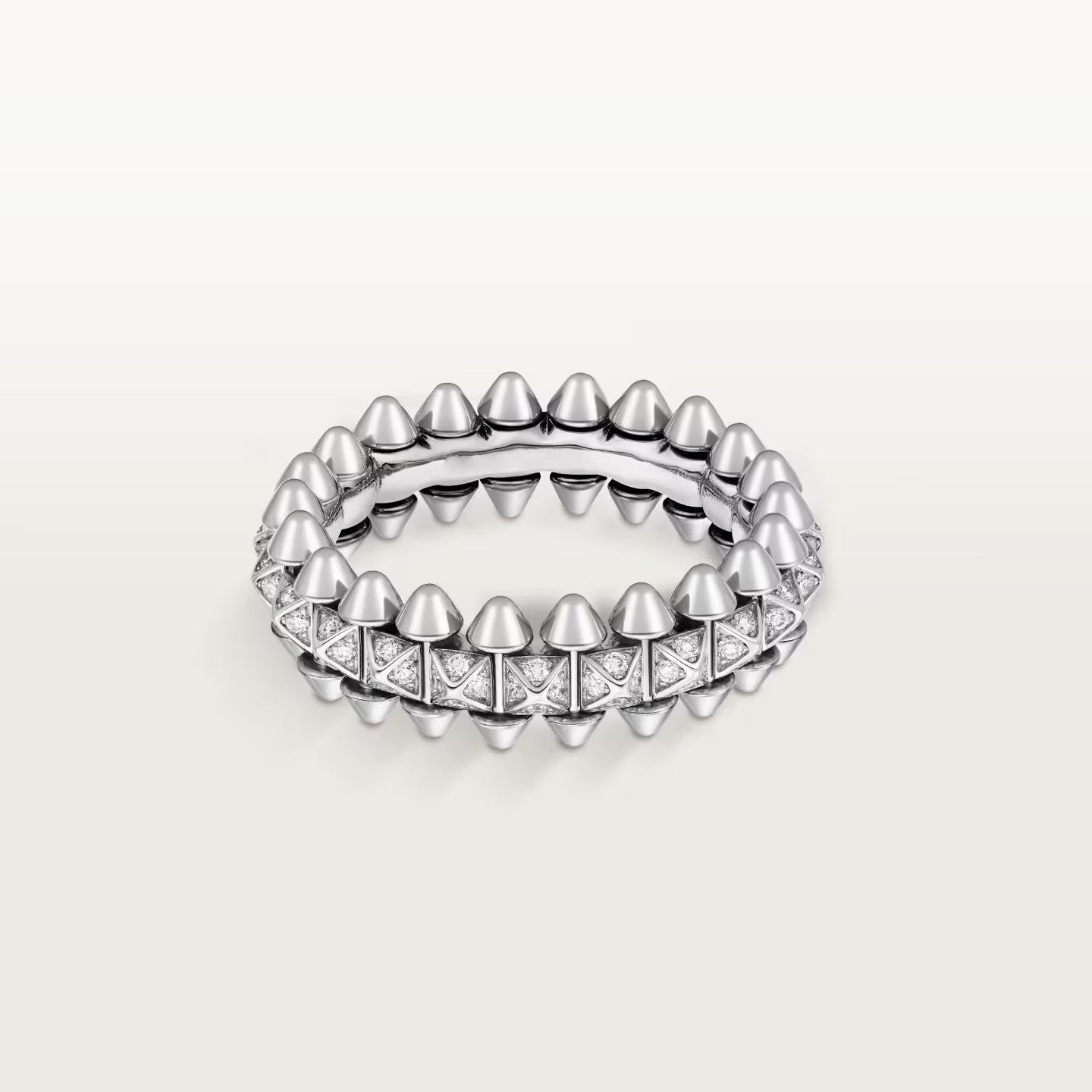 [AuraEcho]CLASH 6.4MM SMALL FULL DIAMOND RING