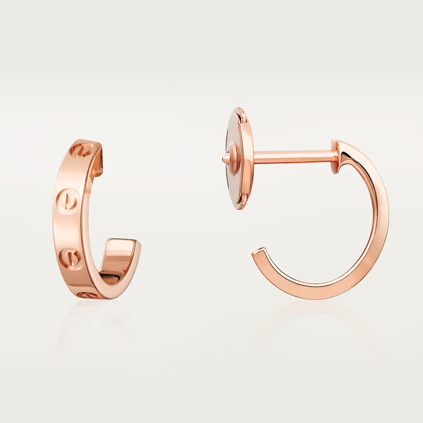 [AuraEcho]LOVE EARRINGS 2.65 MM NO DIAMOND SMALL