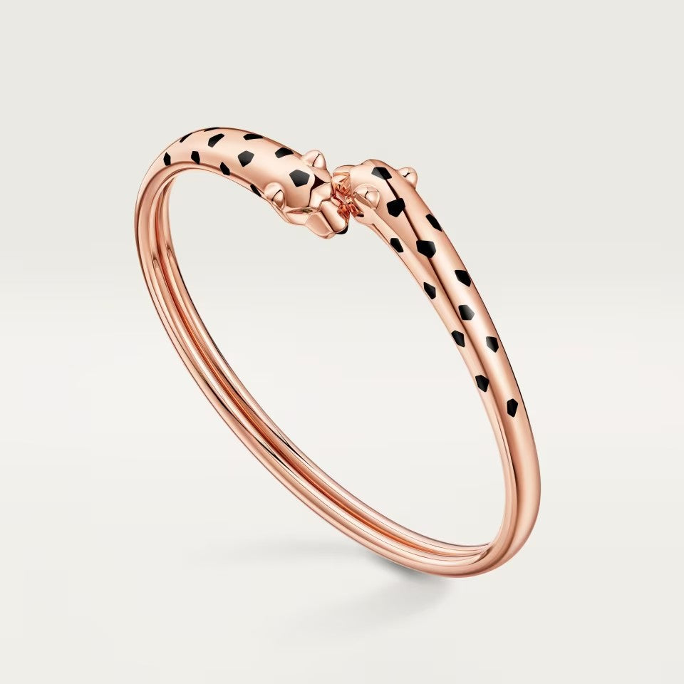 [AuraEcho]PANTHERE DOUBLE HEADED OPEN BRACELET
