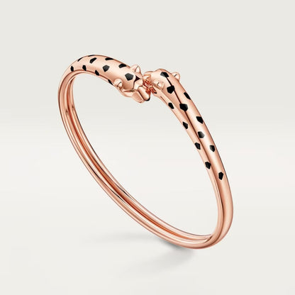 [AuraEcho]PANTHERE DOUBLE HEADED OPEN BRACELET