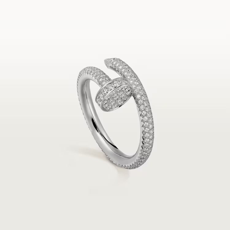[AuraEcho]JUSTE RING 2.6MM FULL DIAMOND