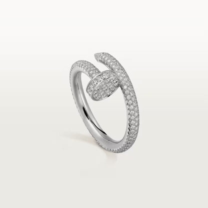 [AuraEcho]JUSTE RING 2.6MM FULL DIAMOND