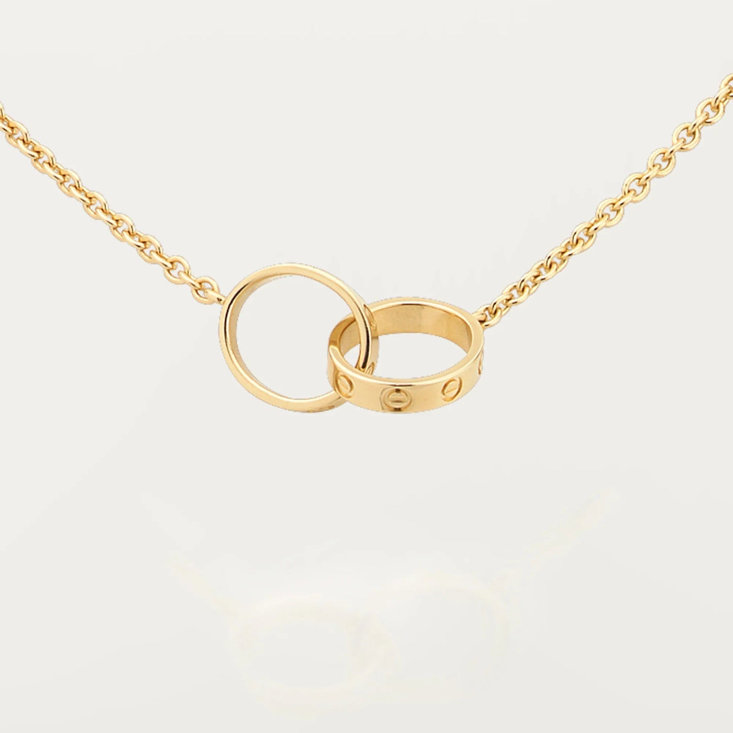 [AuraEcho]LOVE DOUBLE RING NECKLACE