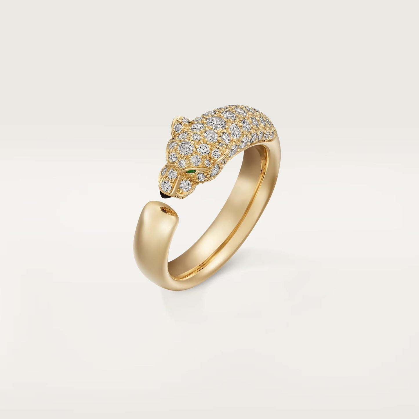 [AuraEcho]PANTHERE HALF DIAMOND SMALL RING