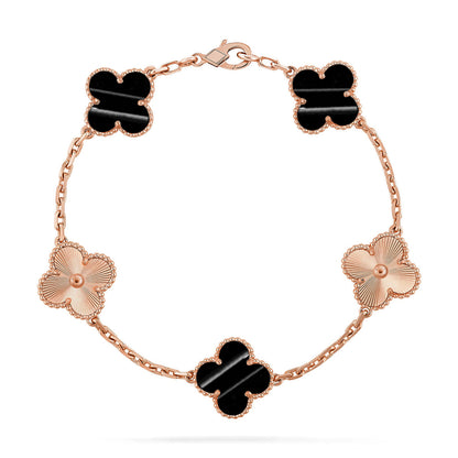 [AuraEcho] CLOVER 5 MOTIF PULSAR STONE BRACELET COLLECTION