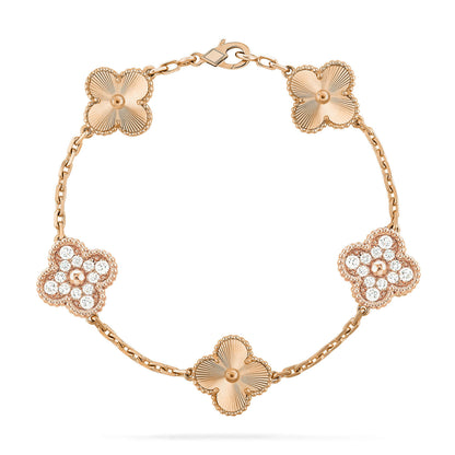 [AuraEcho] CLOVER 5 MOTIF LASER BRACELET COLLECTION