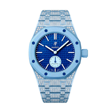 [AuraEcho]Royal Oak Pop Exclusive Bioceramic Case & Bioceramic Strap Full Diamond
