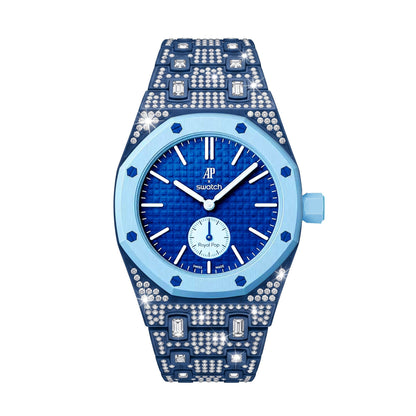 [AuraEcho]Royal Oak Pop Exclusive Bioceramic Case & Bioceramic Strap Full Diamond