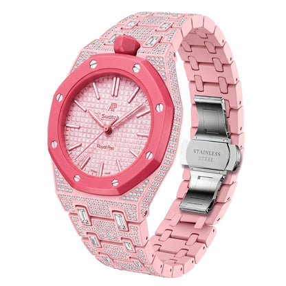 [AuraEcho]Royal Oak Pop Exclusive Bioceramic Case & Bioceramic Strap Full Diamond