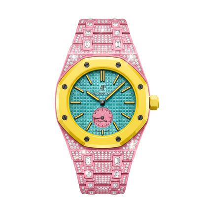 [AuraEcho]Royal Oak Pop Exclusive Bioceramic Case & Bioceramic Strap Full Diamond
