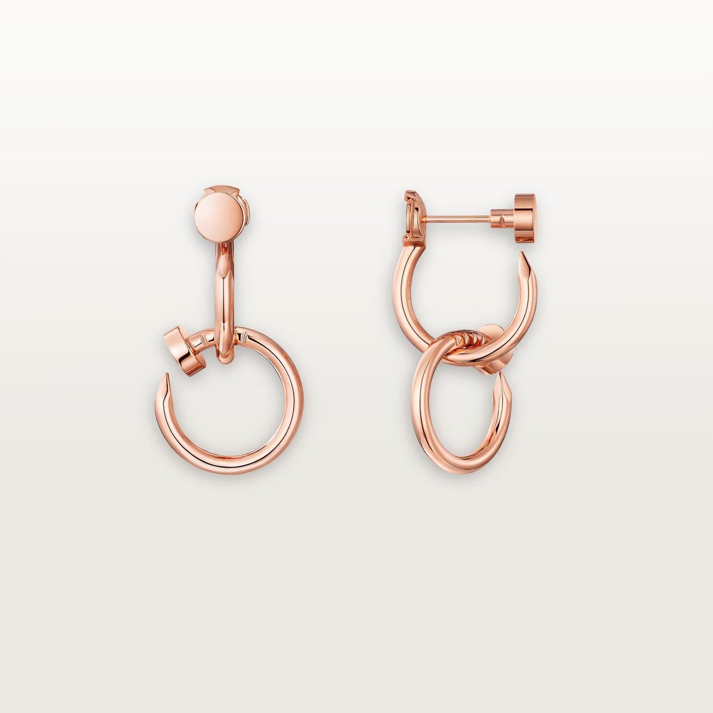[AuraEcho]JUSTE NO DIAMOND DOUBLE EARRINGS